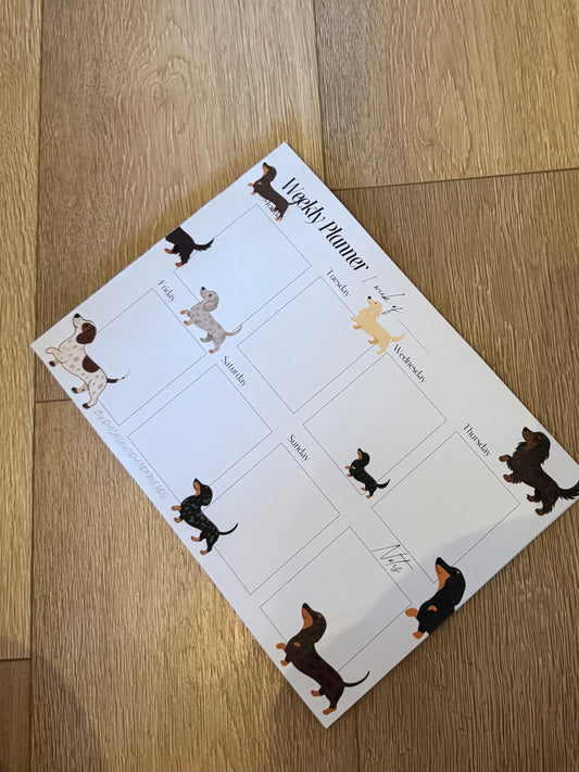 Wochenplaner - Dackel Edition