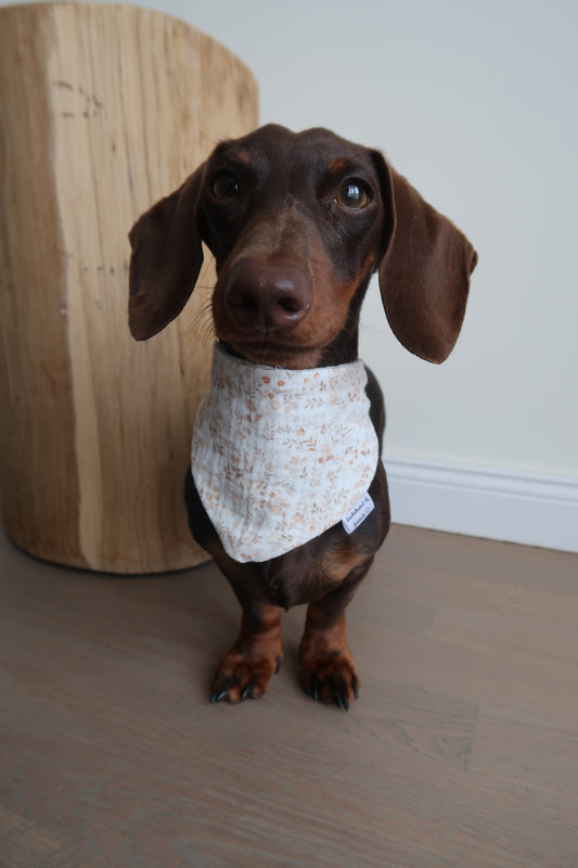 Musselin Halstuch BEIGE WILDFLOWERS