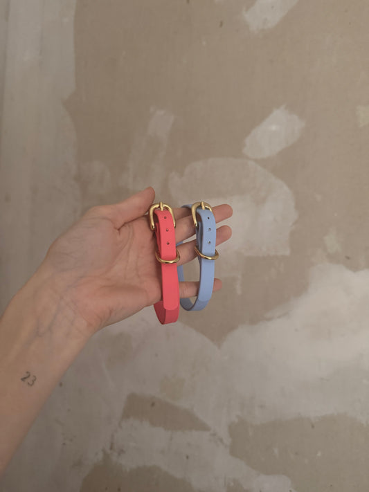 Basic BioThane Halsband Koralle