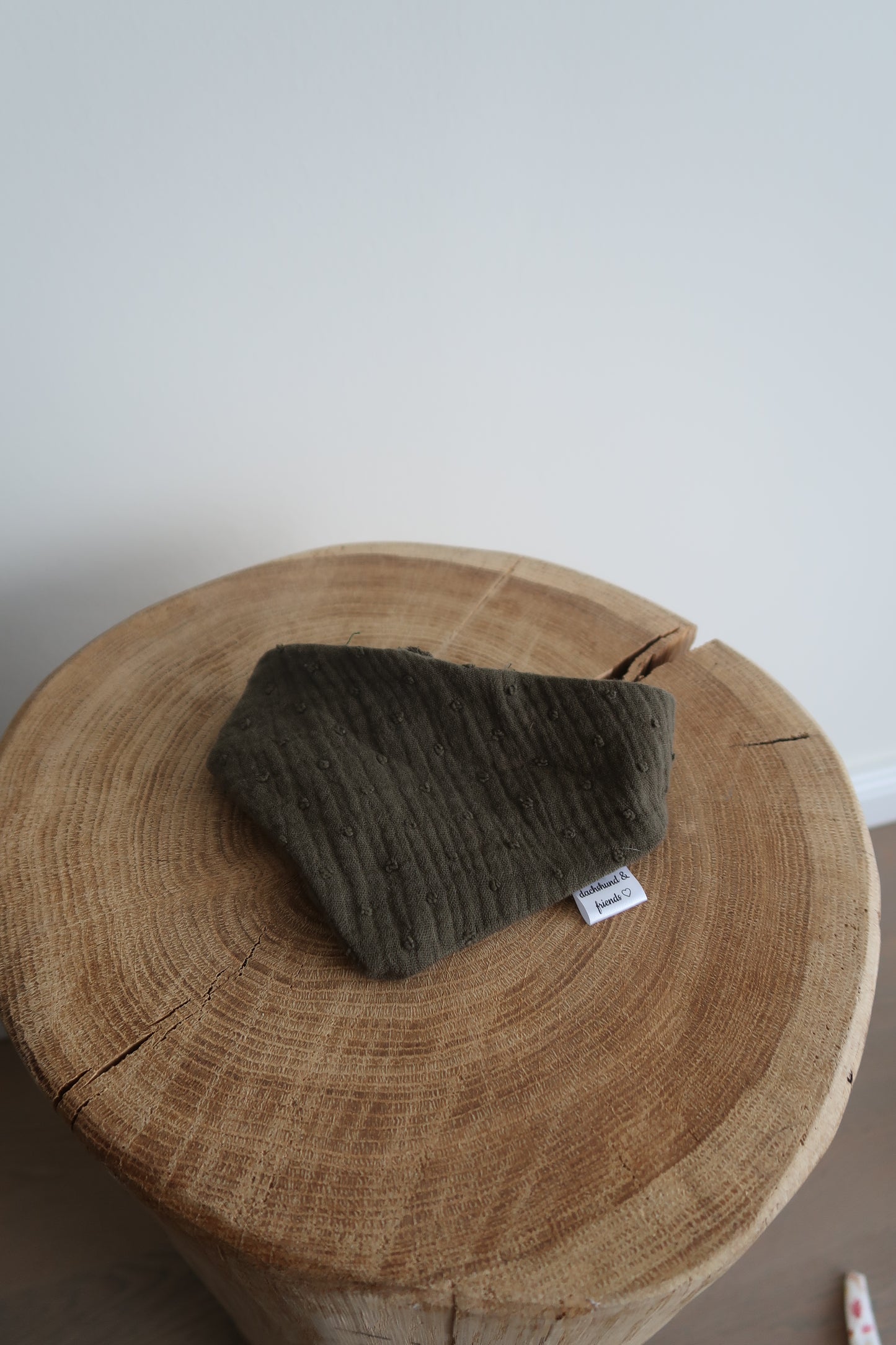 Musselin Halstuch KHAKI DOTS