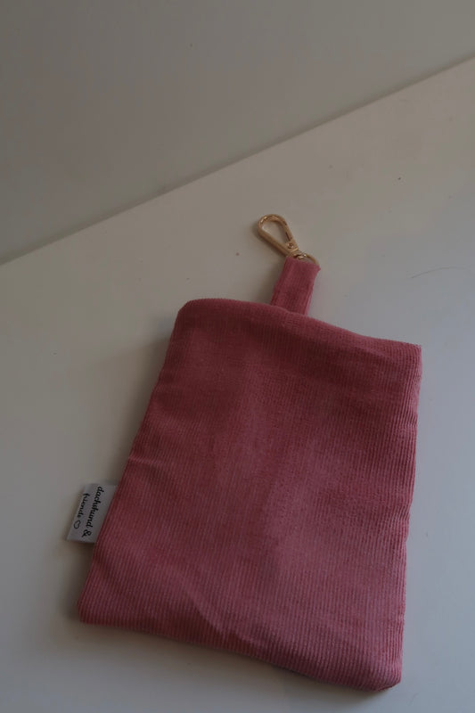 Leckerlibeutel babycord rosa