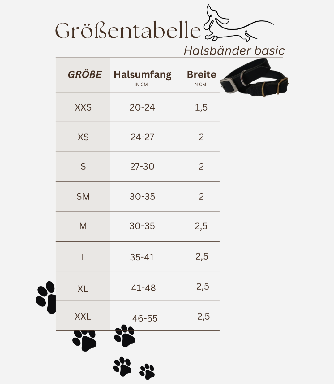Fettlederhalsband braun