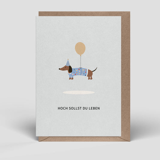 Klappkarte - Geburtstagskarte - Naturbedacht