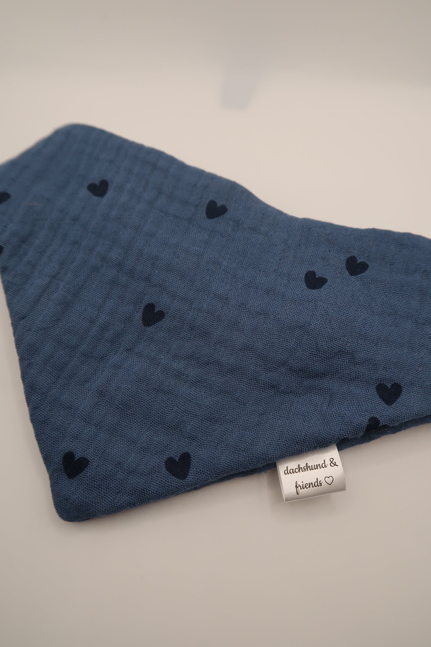 Musselin Halstuch BLUE HEARTS