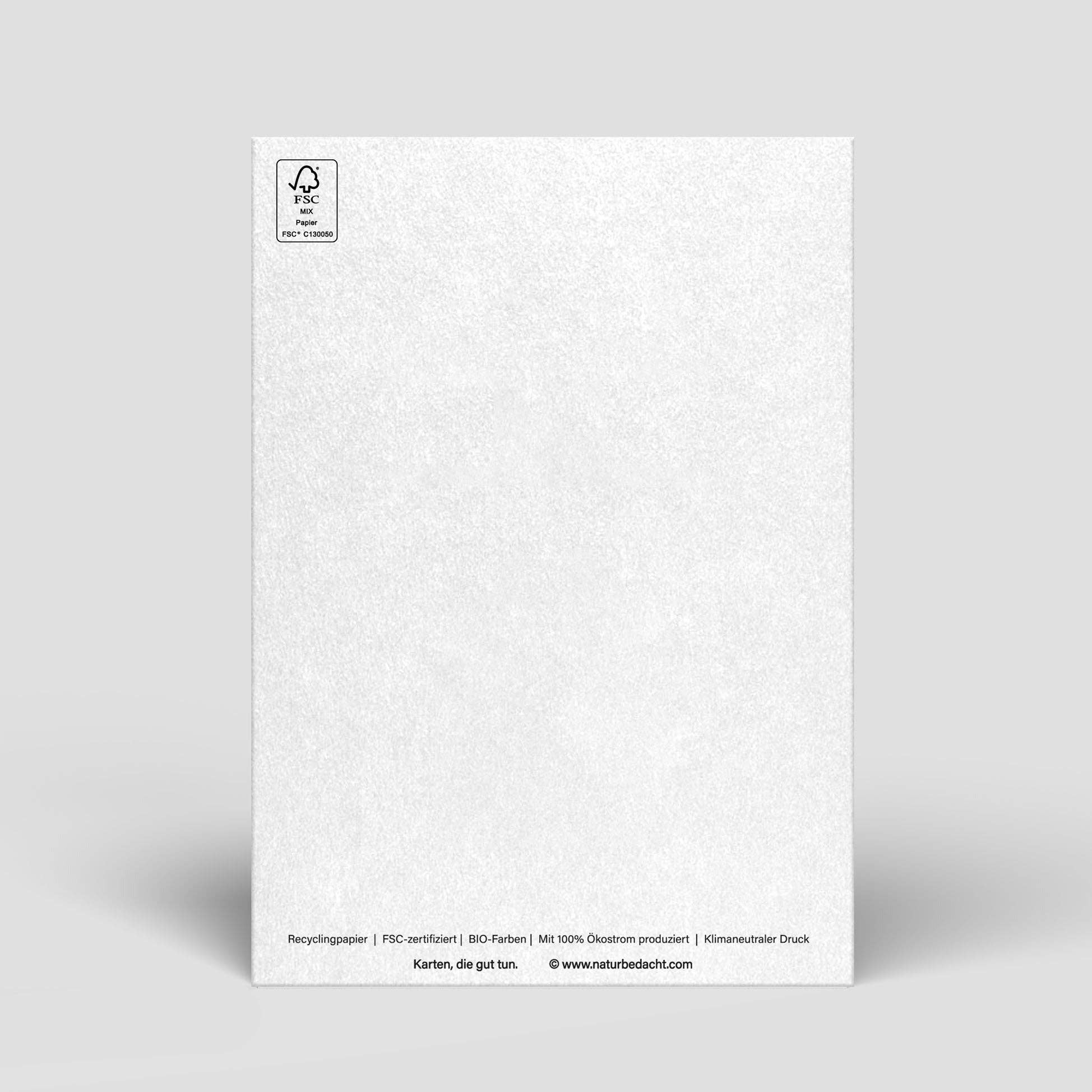 Postkarte - Alles Liebe - Naturbedacht