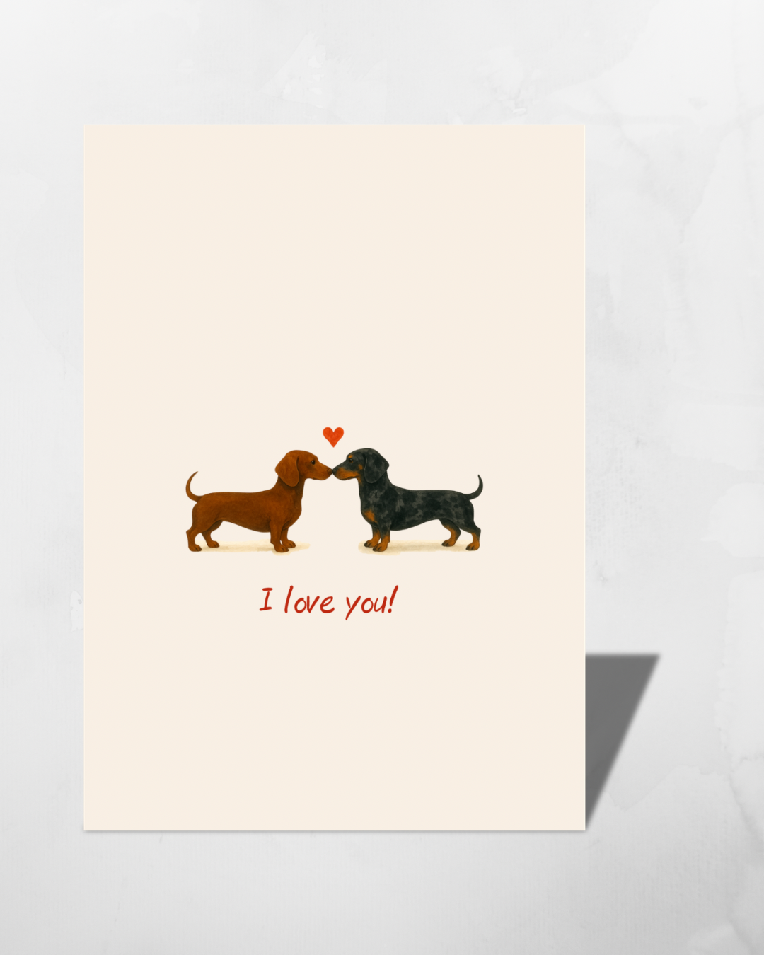 Postkarte "I love you"