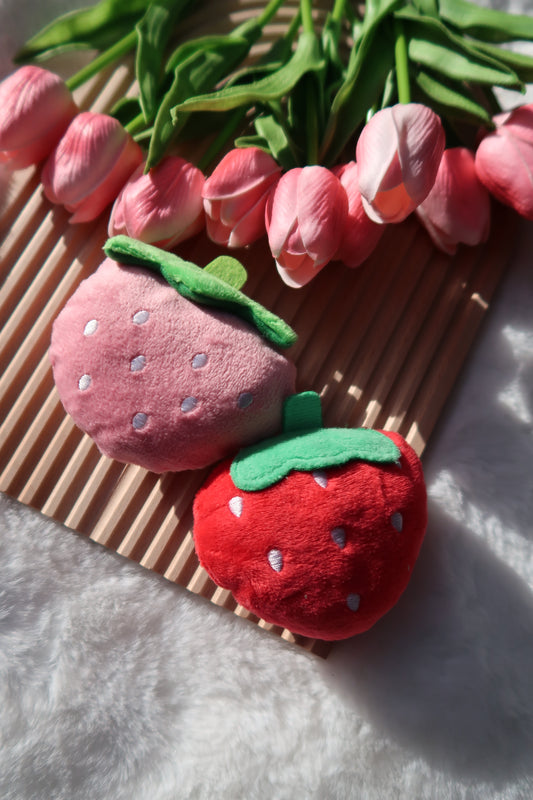 Plüsch-Erdbeere
