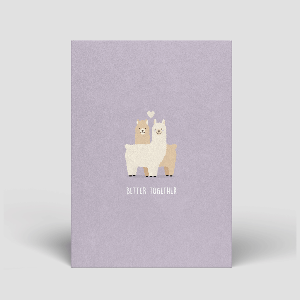 Postkarte - Better together - Naturbedacht