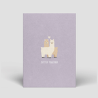 Postkarte - Better together - Naturbedacht