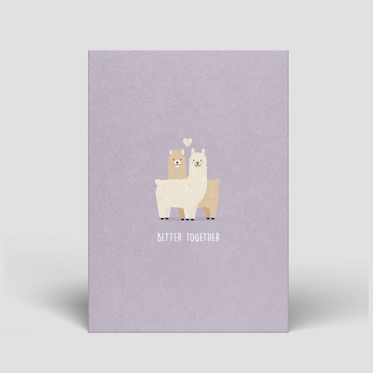 Postkarte - Better together - Naturbedacht