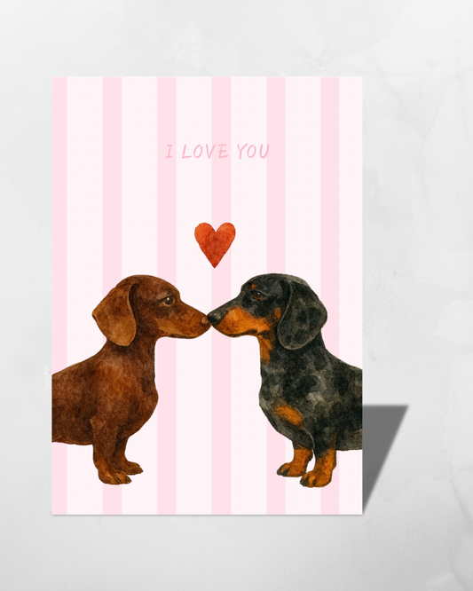 Postkarte "I love you"