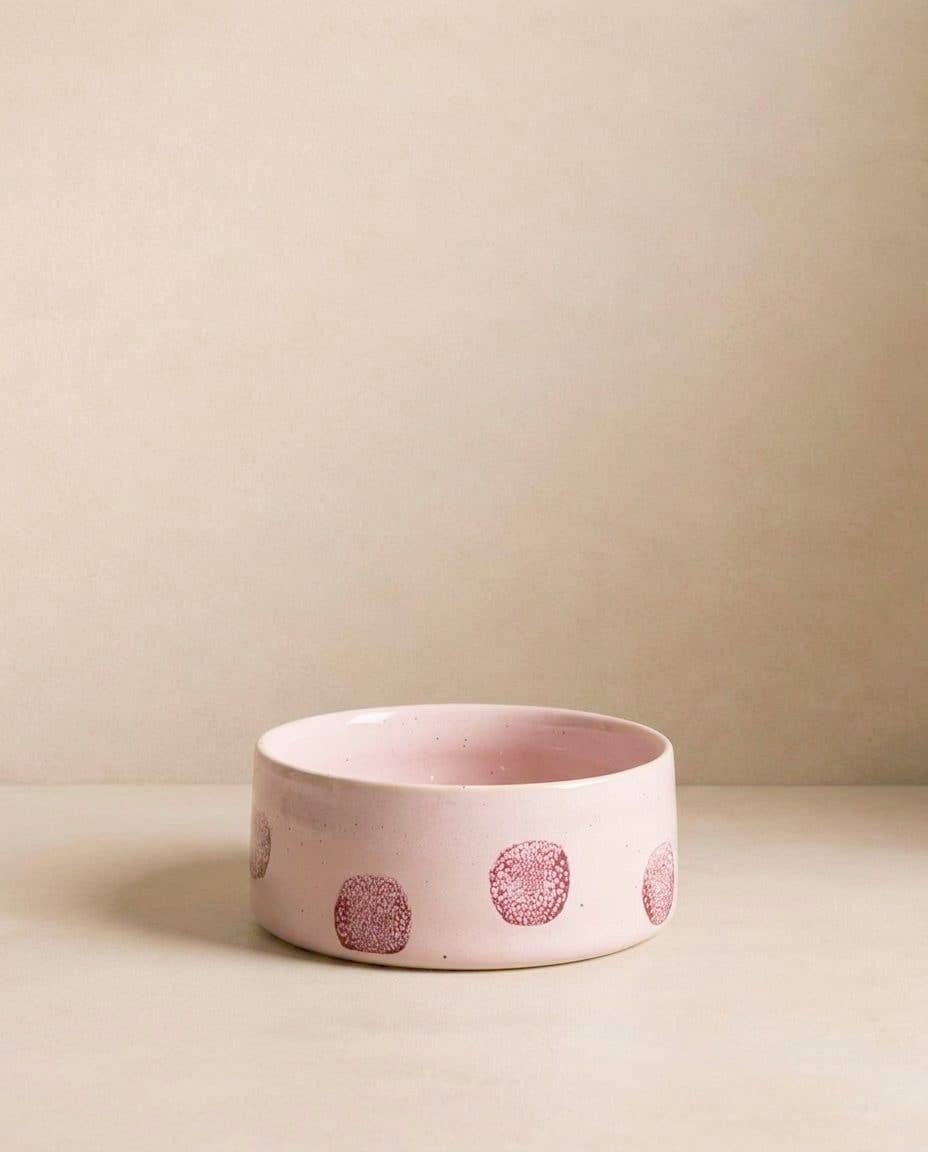 EGG BACK HOME - Pop Dots Näpfe Set rosa