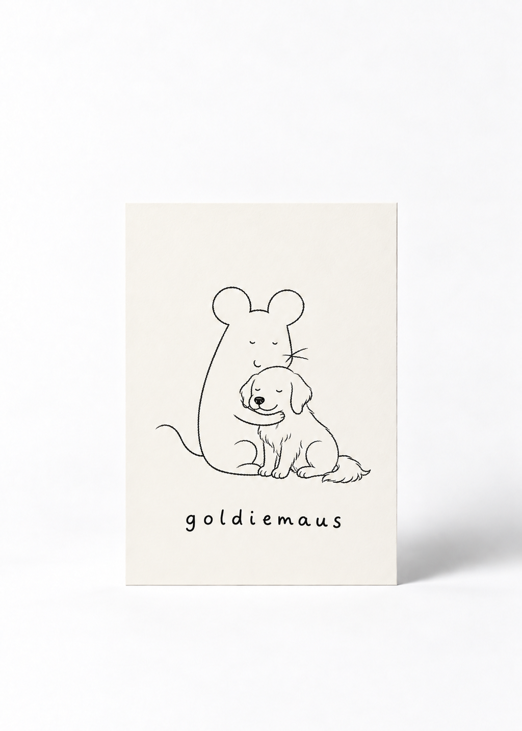 Postkarte - „Goldiemaus“