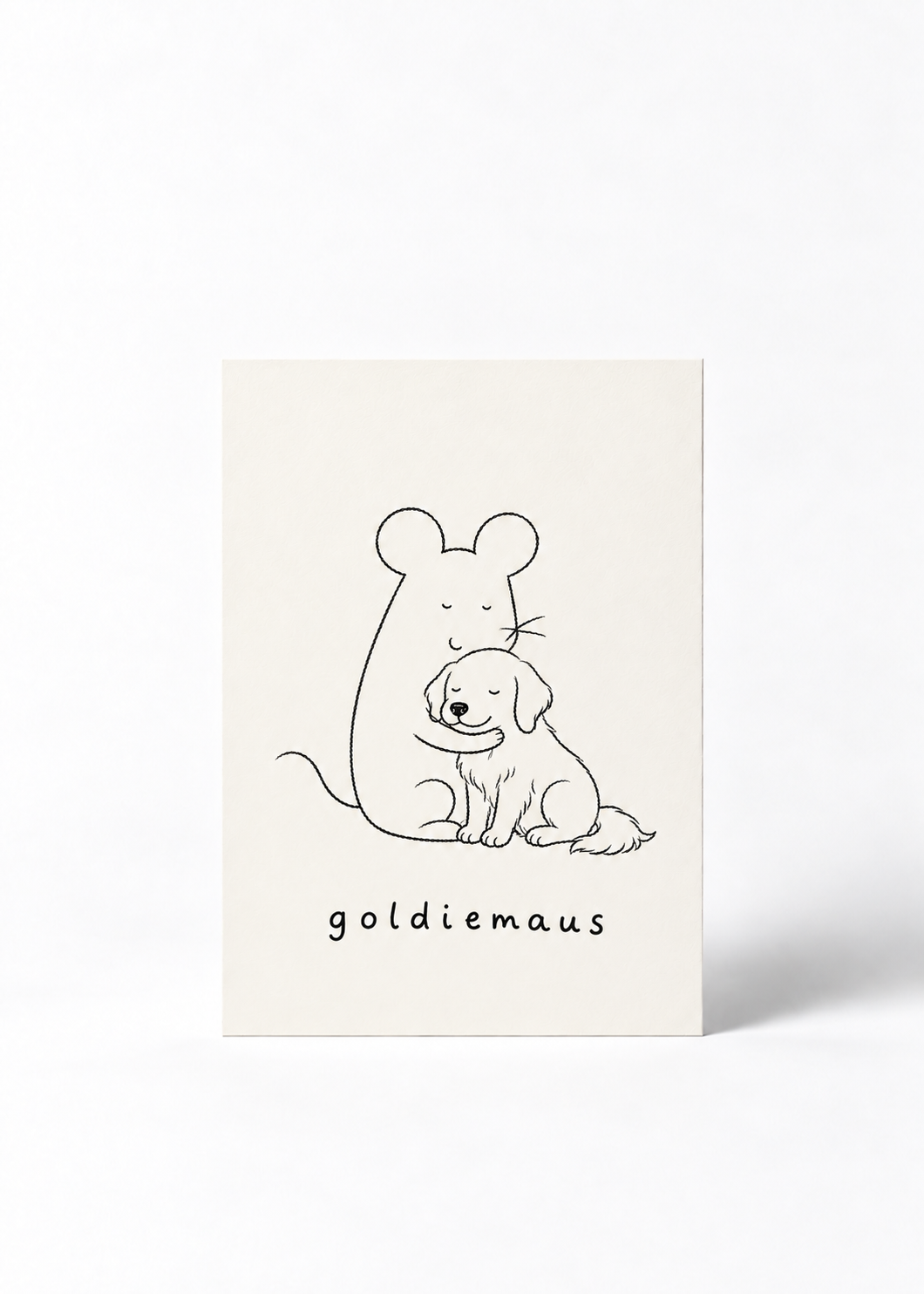 Postkarte - „Goldiemaus“