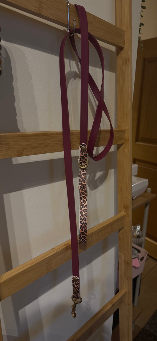 Leo City Leine weinrot