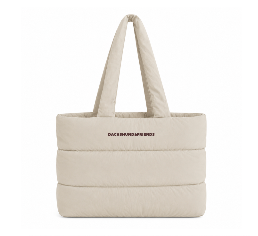 Puffer Tote Bag - "Dog Mom Things" - Limited