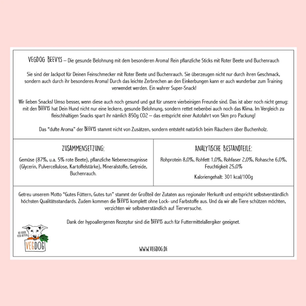 BUNDLE - 5 VEGDOG Beevys