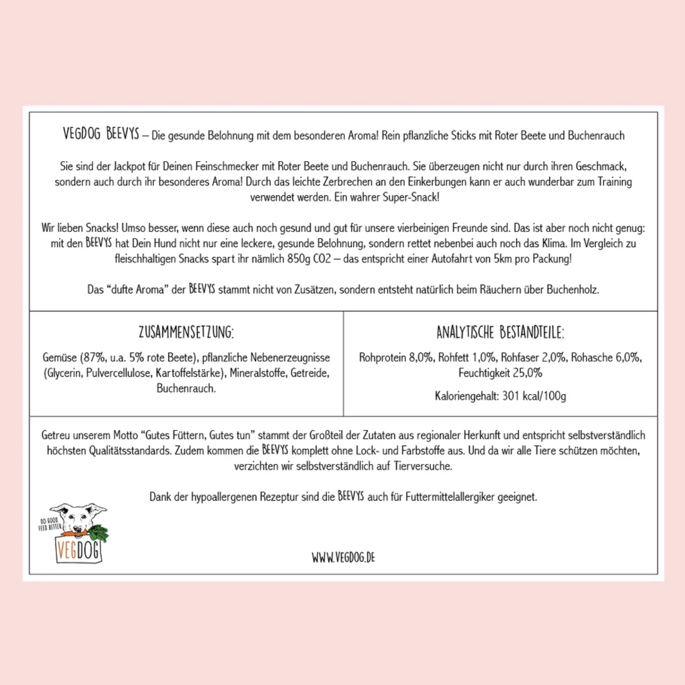 BUNDLE - 5 VEGDOG Beevys