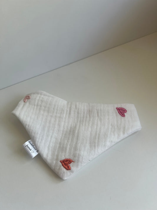 Musselin Halstuch HEARTS