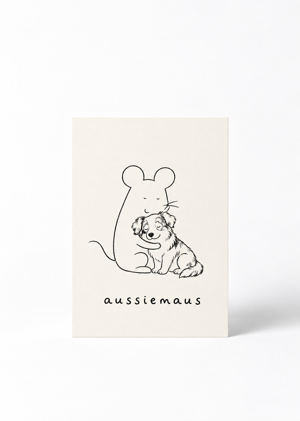 Postkarte - „Aussiemaus“