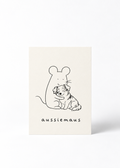 Postkarte - „Aussiemaus“