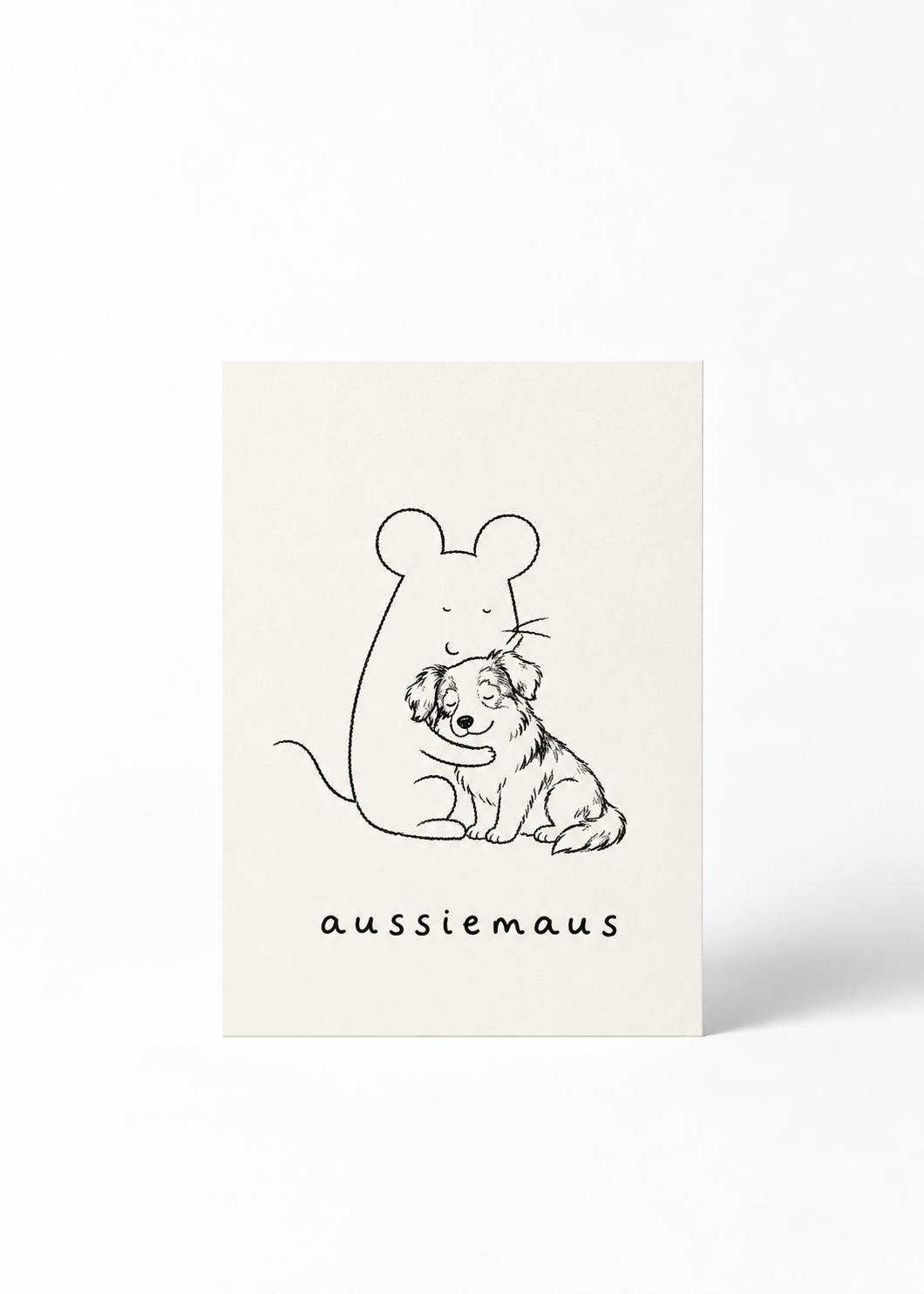 Postkarte - „Aussiemaus“