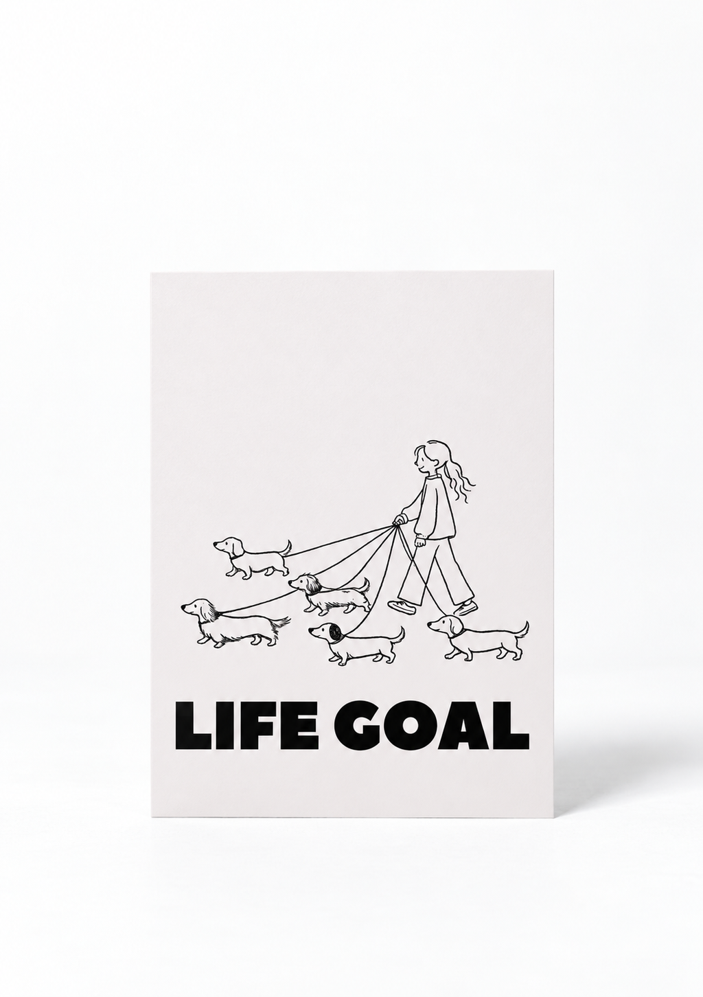Postkarte - „Life Goal“
