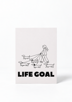 Postkarte - „Life Goal“