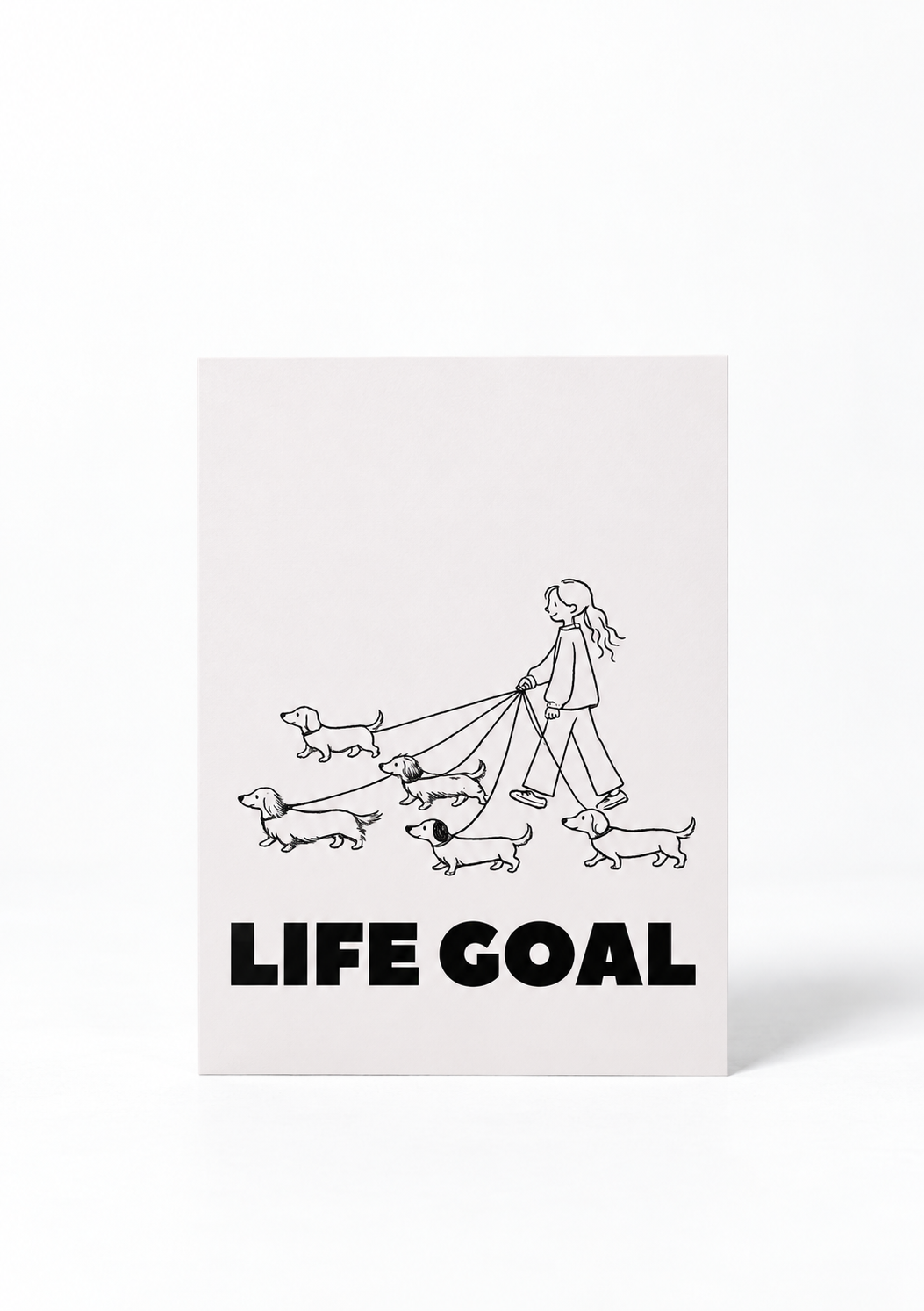 Postkarte - „Life Goal“