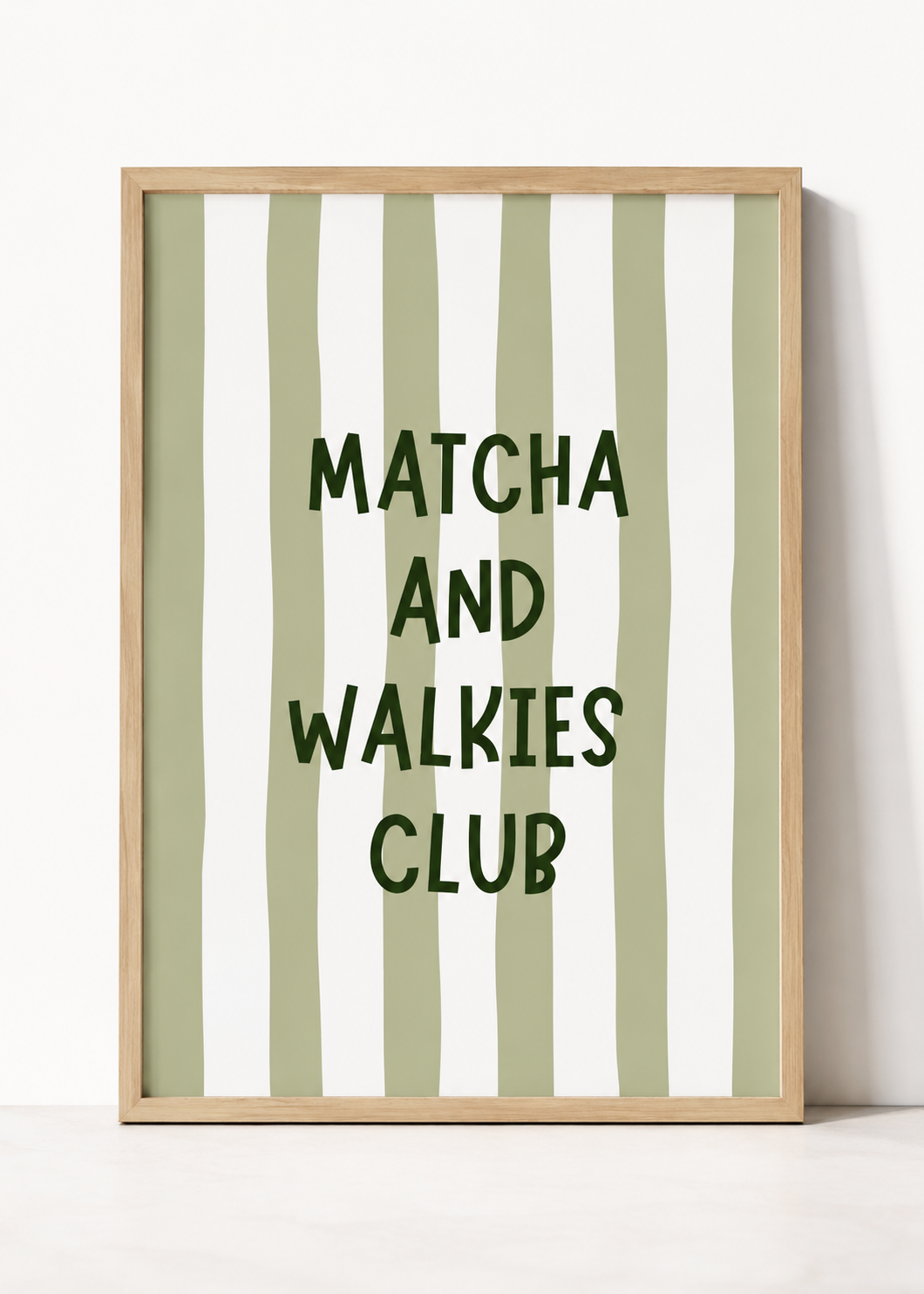 Matcha & Walkies Poster
