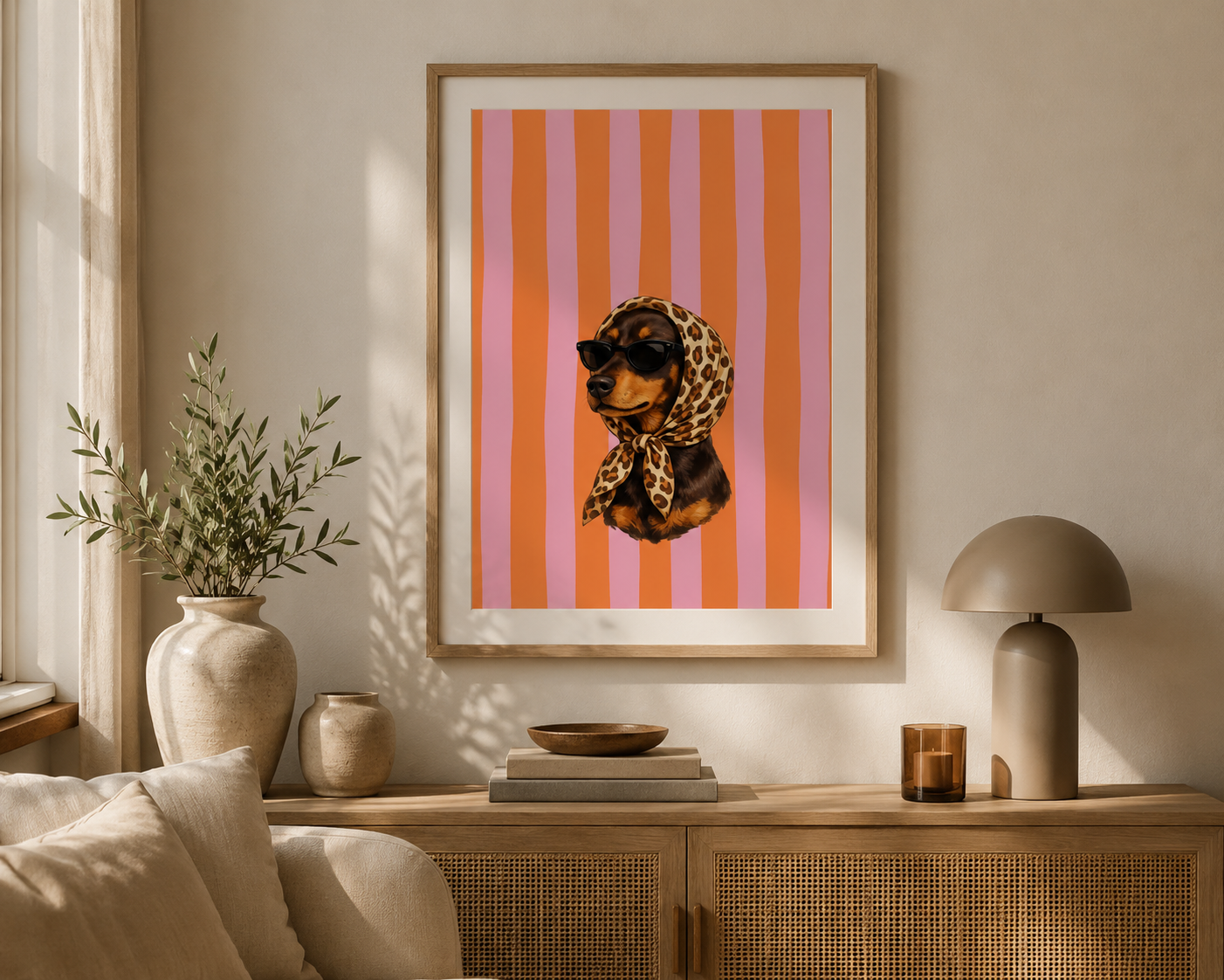 Dackel Poster - personalisierbar