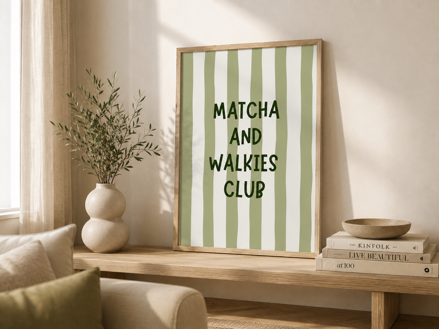 Matcha & Walkies Poster