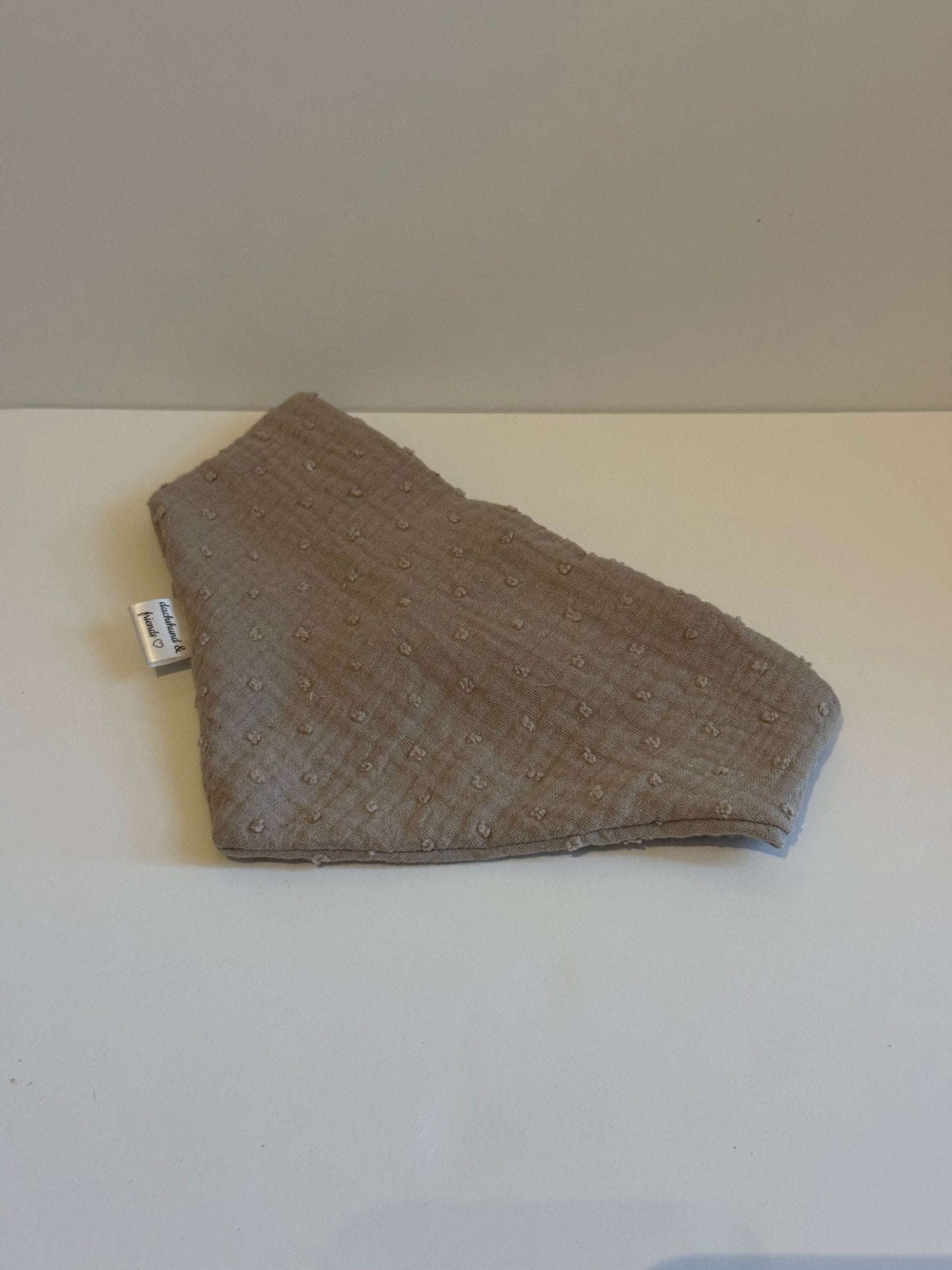 Musselin Halstuch BEIGE DOTS