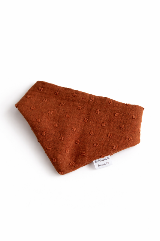 Musselin Halstuch BROWN DOTS