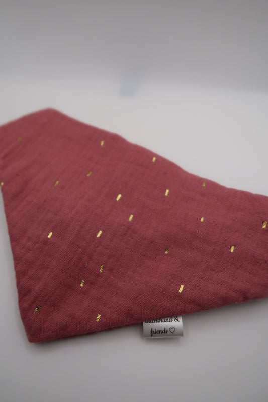 Musselin Halstuch MAUVE GOLD