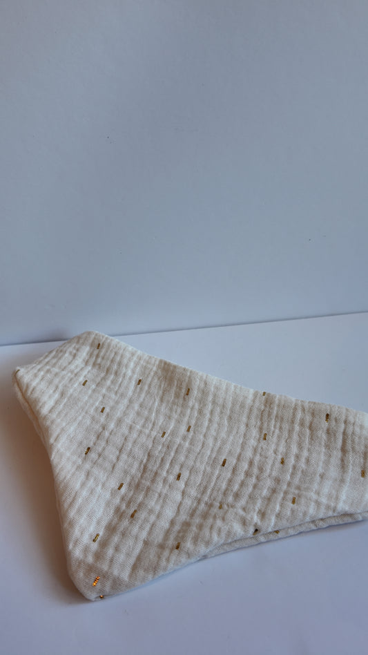 Musselin Halstuch CREME GOLD