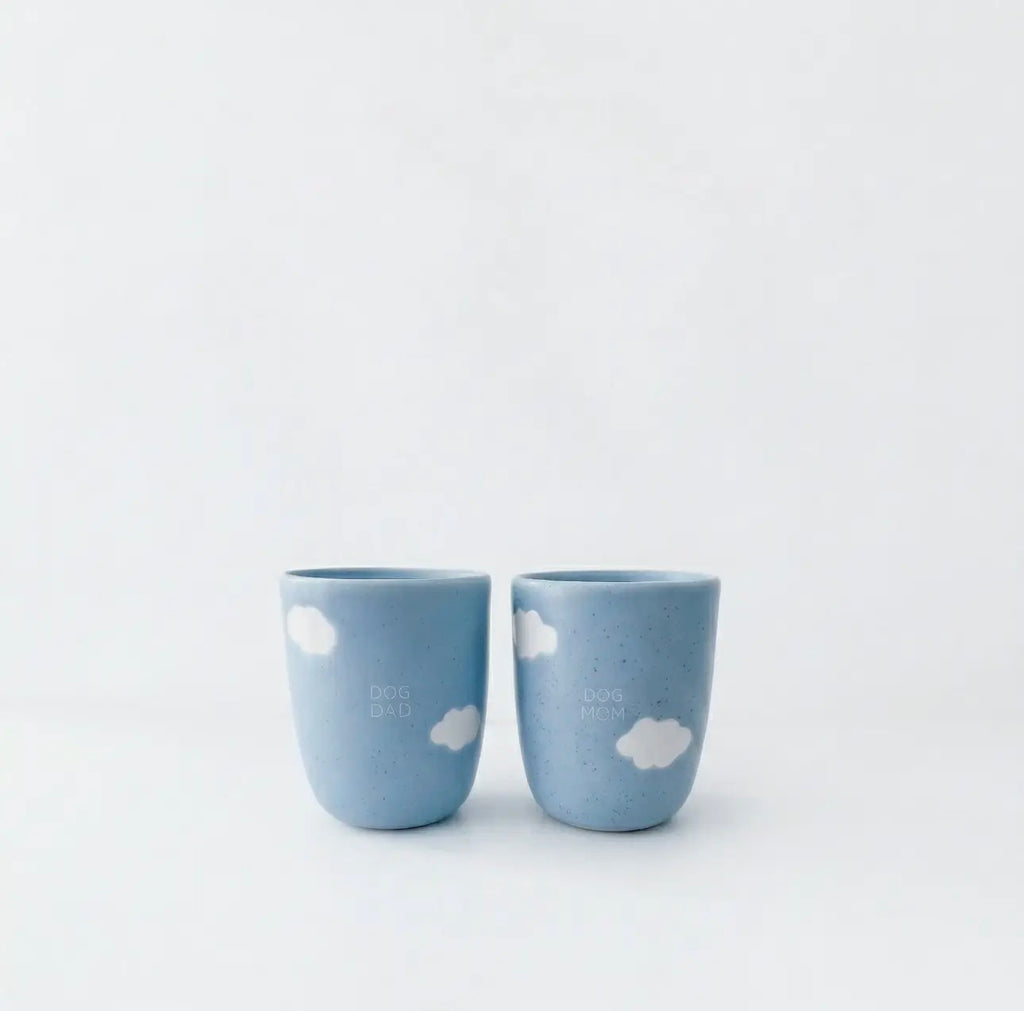 EGG BACK HOME - Dog Mom & Dog Dad Cup Set white