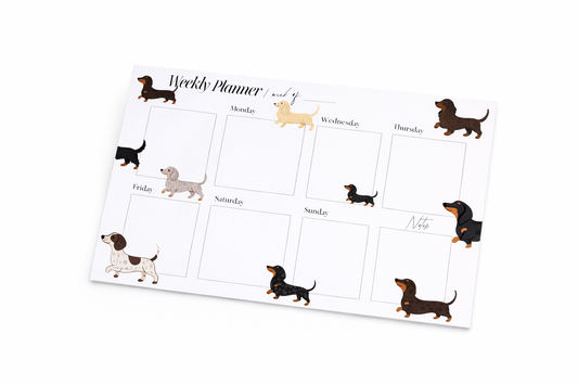 Wochenplaner - Dackel Edition
