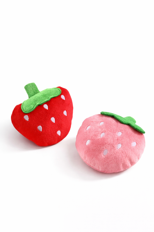 Plüsch-Erdbeere