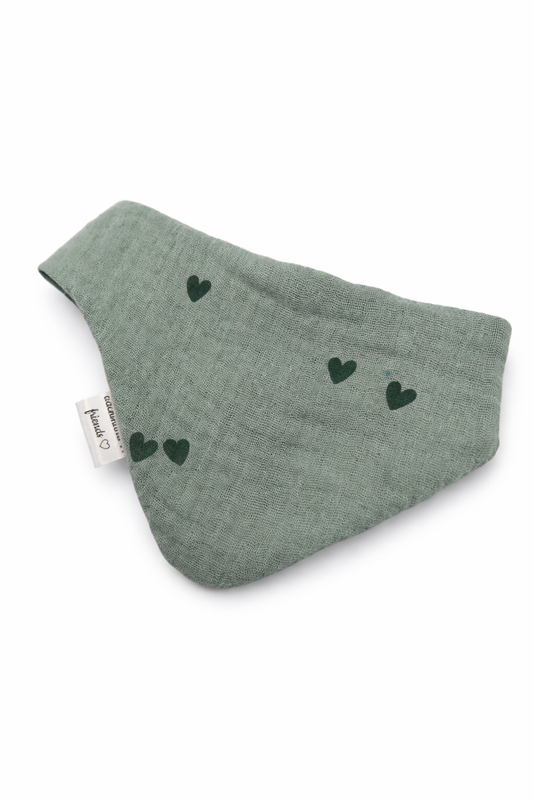 Musselin Halstuch GREEN HEARTS