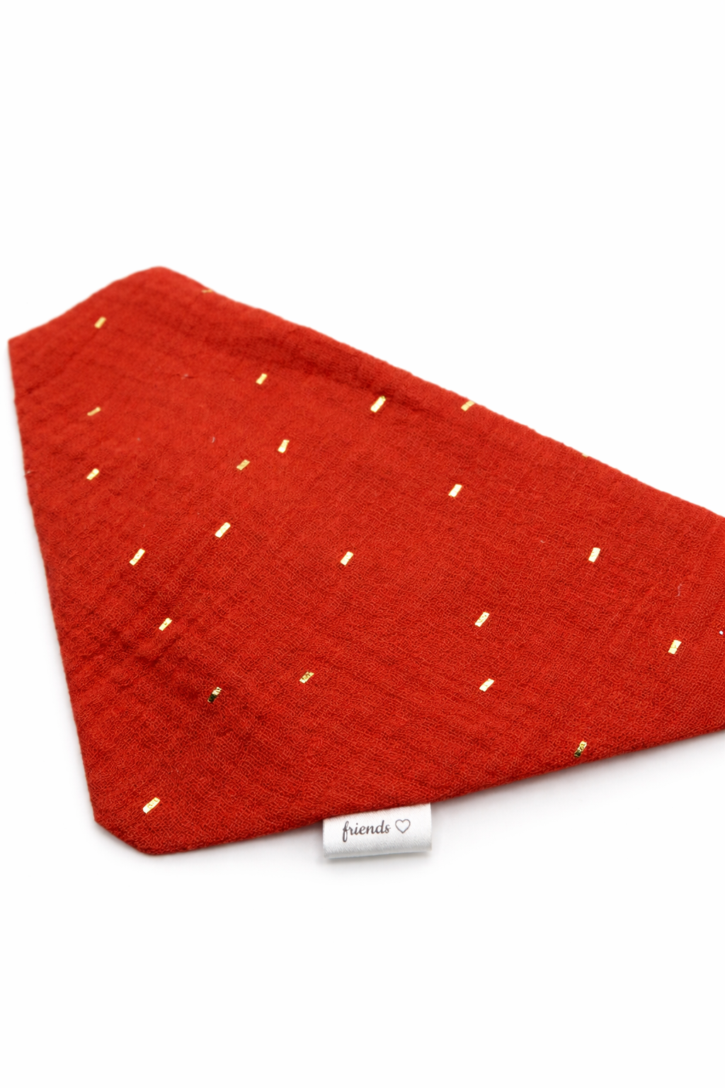 Musselin Halstuch TERRAKOTTA GOLD