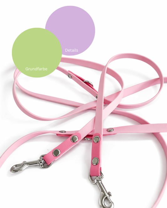 WANNA DO - BioThane Crossbody Leine - pastell lila/matcha