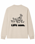 Langarmshirt - "Life Goal"