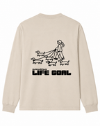 Langarmshirt - "Life Goal"