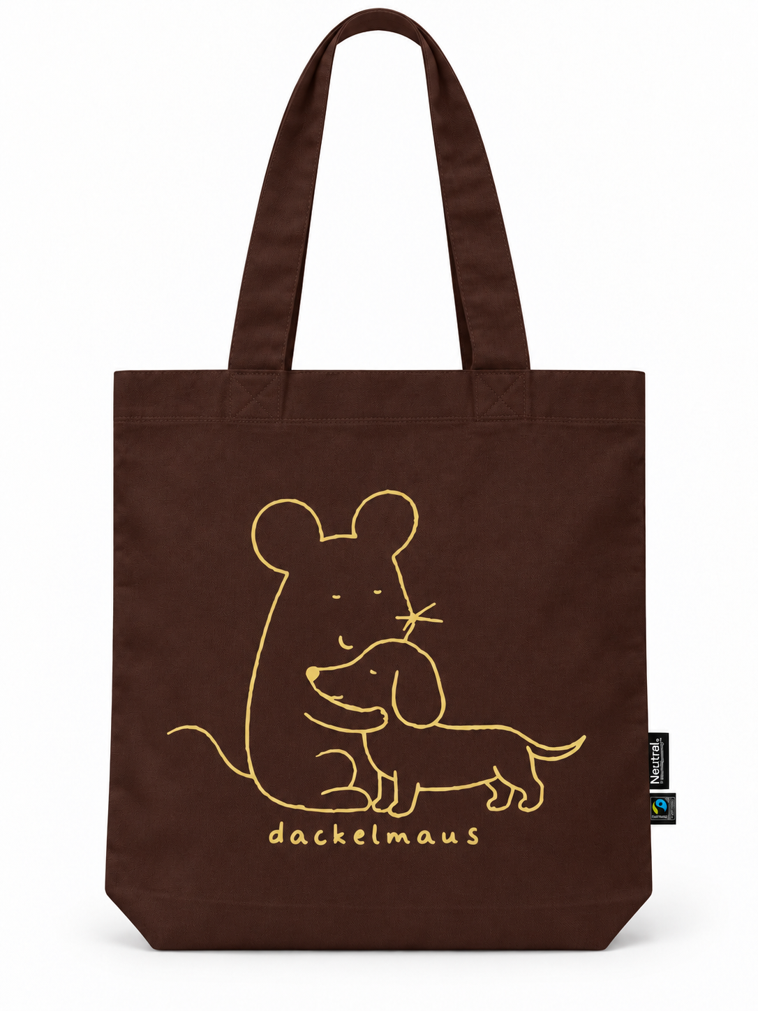Baumwolltasche „Dackelmaus“