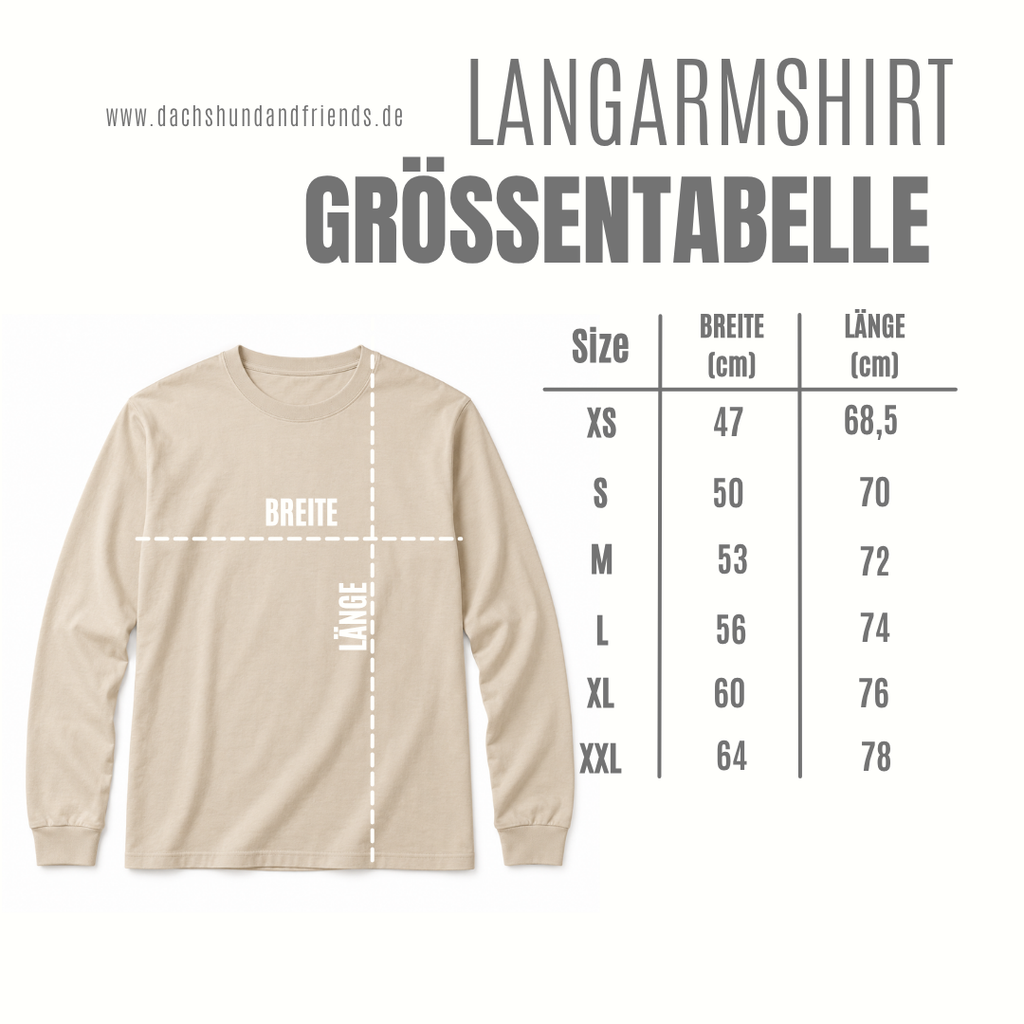 Langarmshirt - "Life Goal"