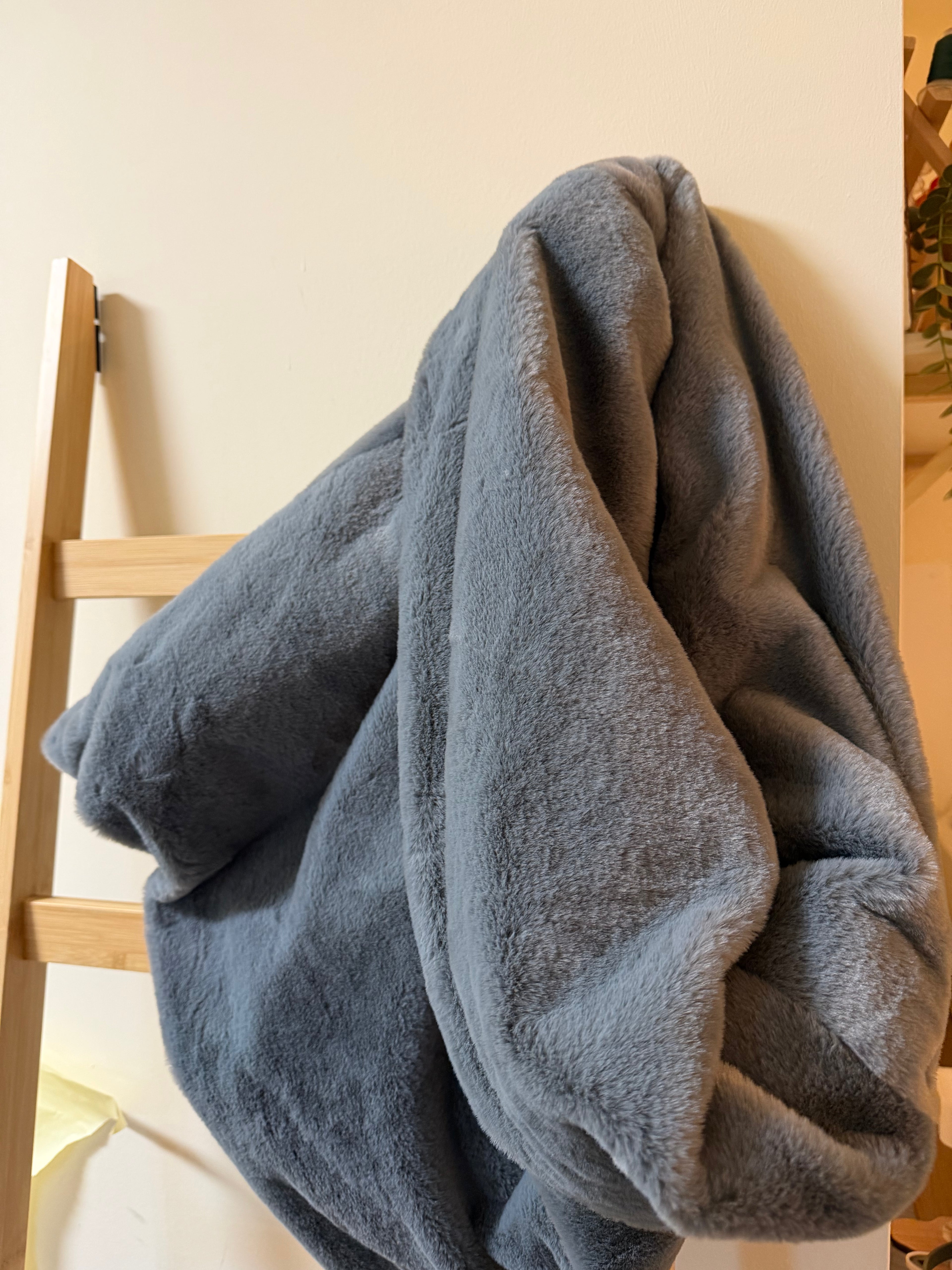 Kuschelsack Plüsch grau 55x60cm