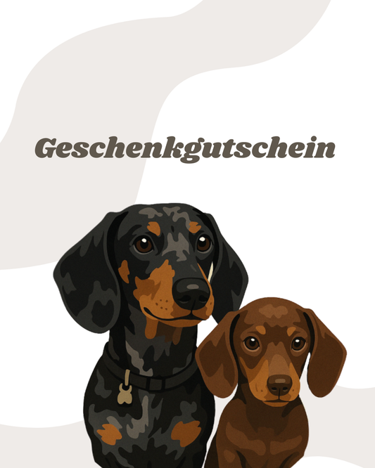 Geschenkgutschein - dachshund&friends (E-Mail)