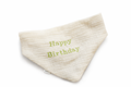 Bestickung für Halstücher "Happy Birthday"