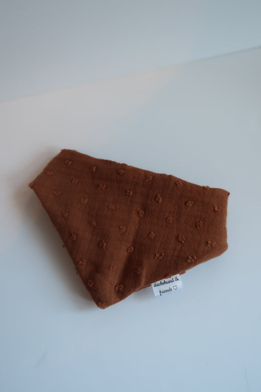 Musselin Halstuch BROWN DOTS